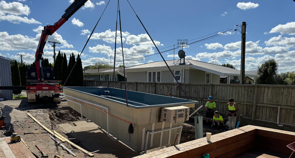 custom pool installation